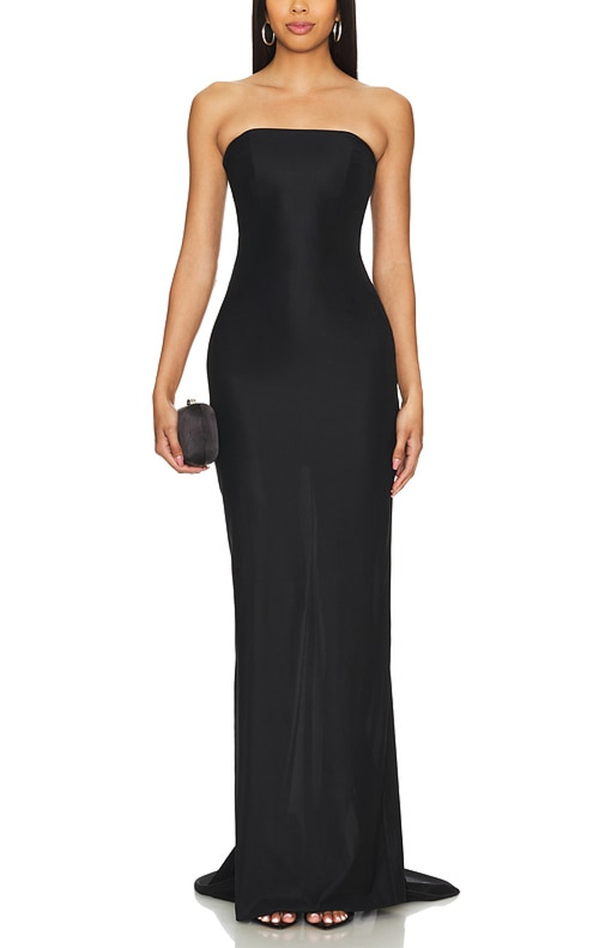 Mother Of All Sleek Black Amaya Maxi Dress Size M